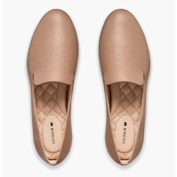 NEW Birdies The Starling Loafer Comfort No Slip Round Toe Taupe Leather Size 9.5 - Picture 2 of 16